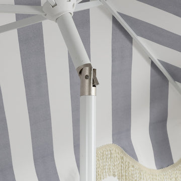 Collins 9 ft. Classic Cottage Tassel Market Patio Umbrella